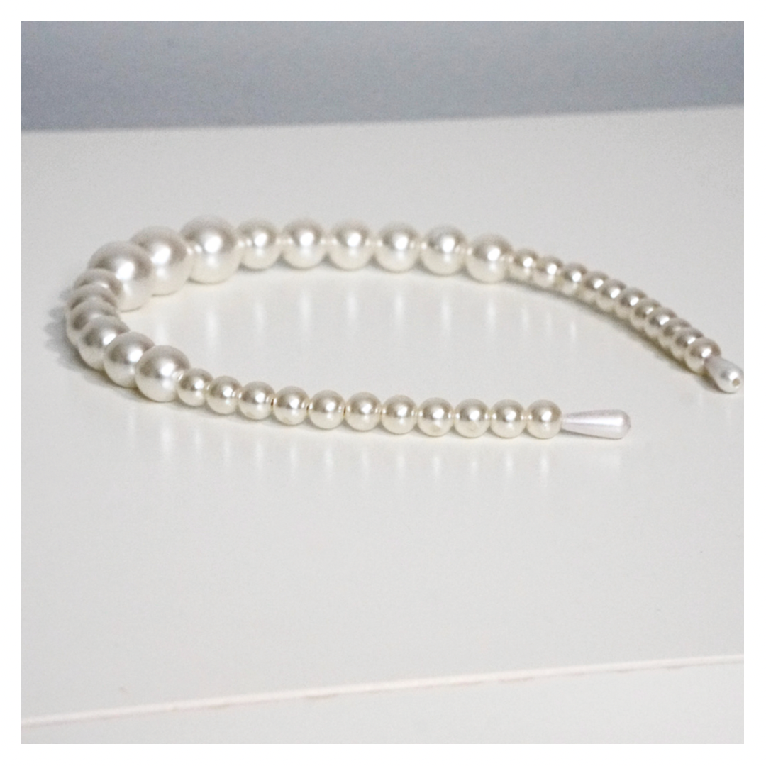 Cultured Pearl Single Halo Headband