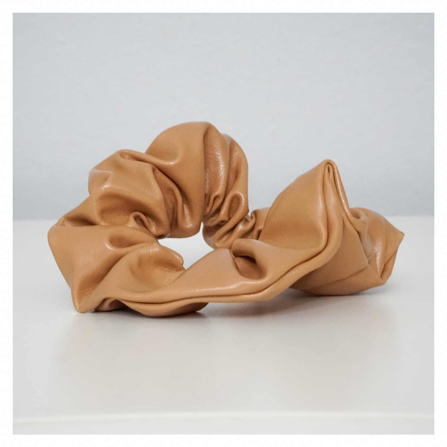 Leather Scrunchie