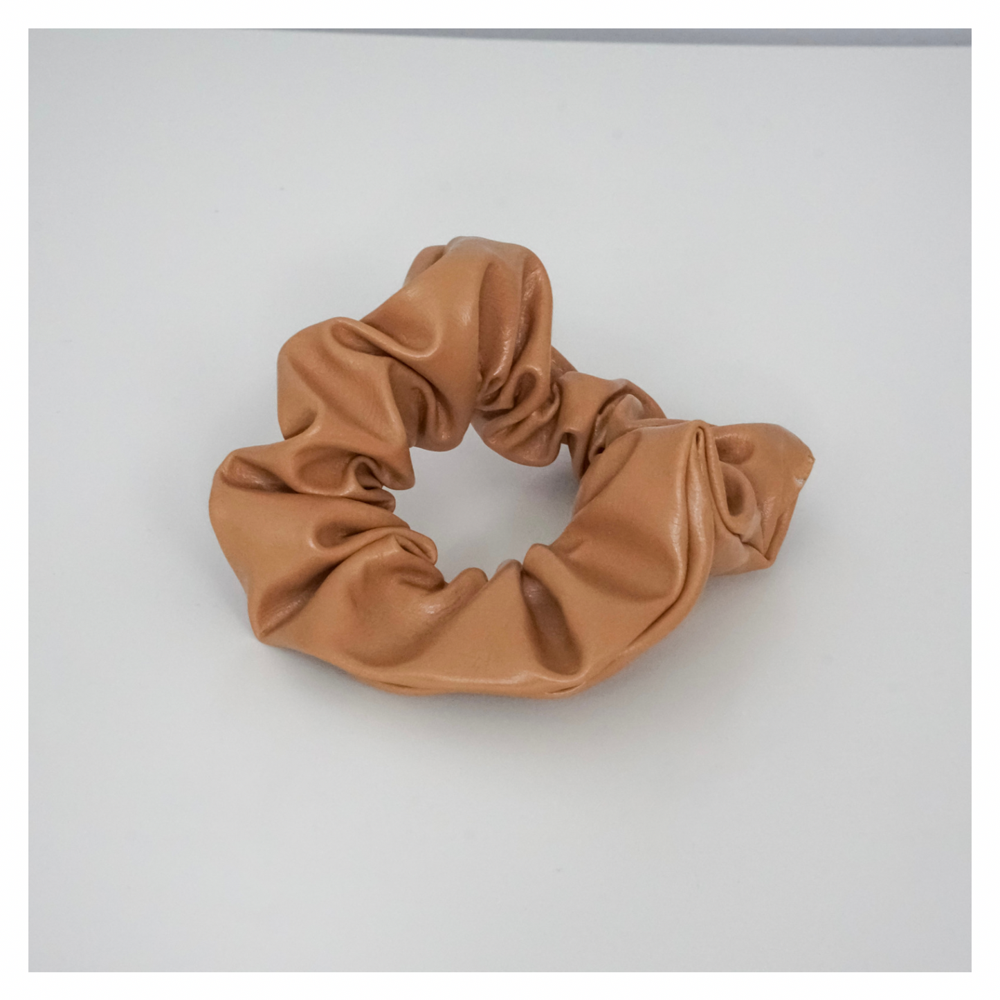 Leather Scrunchie