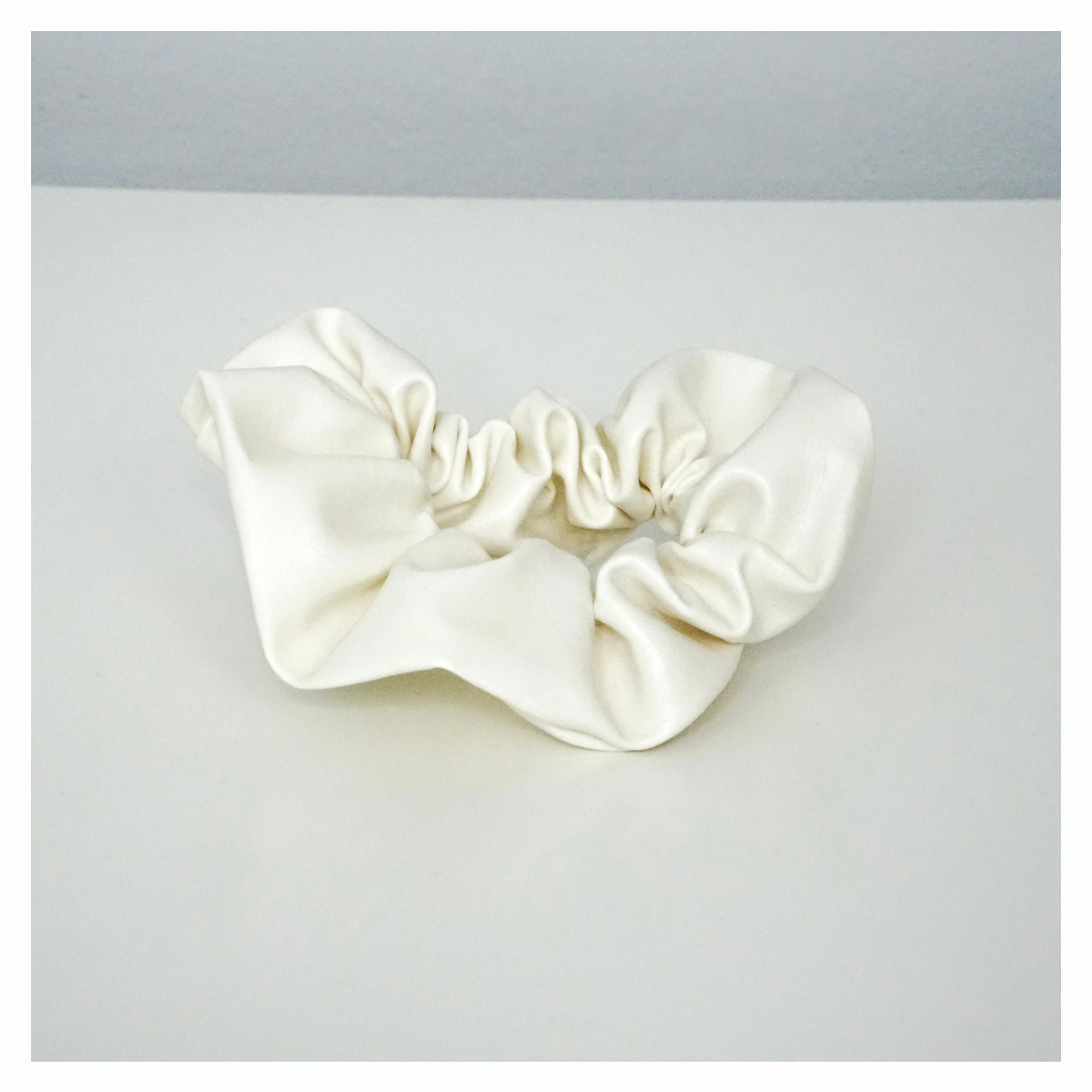 Leather Scrunchie