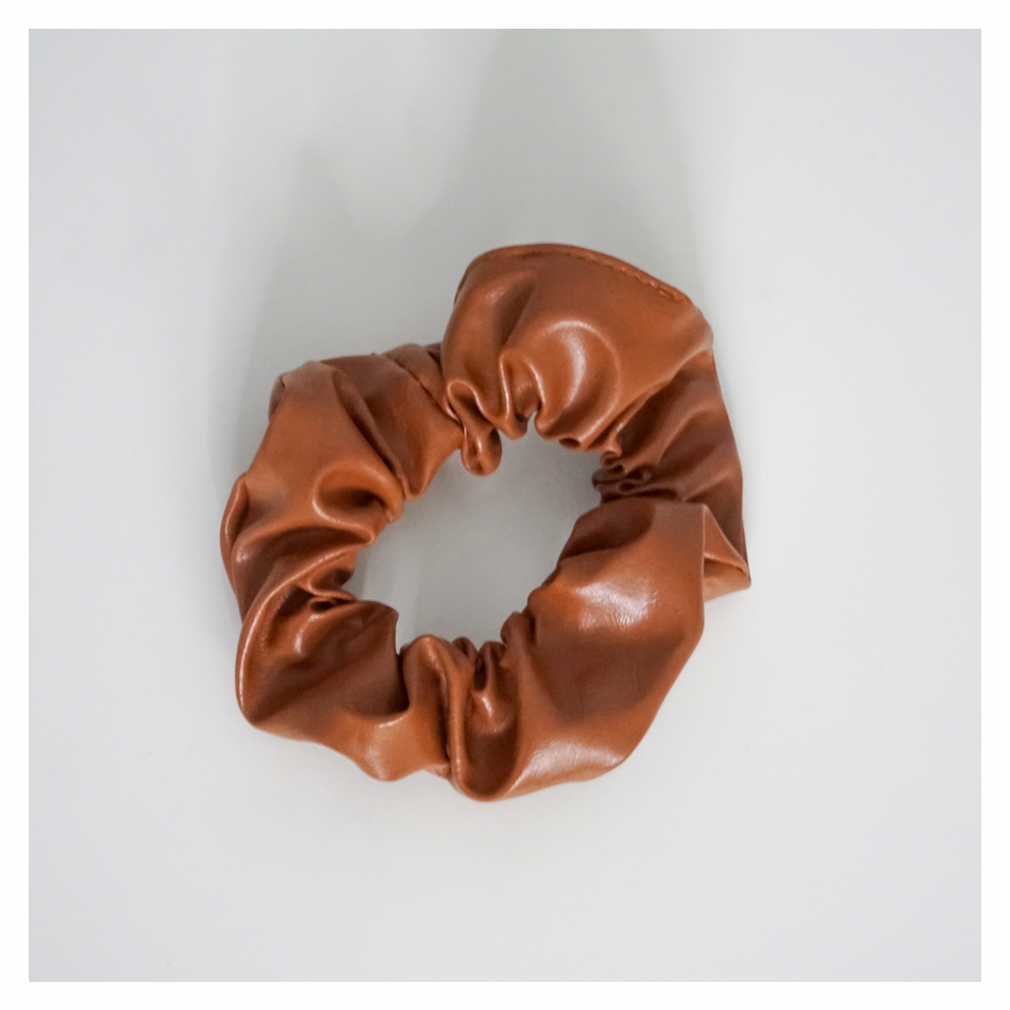 Leather Scrunchie