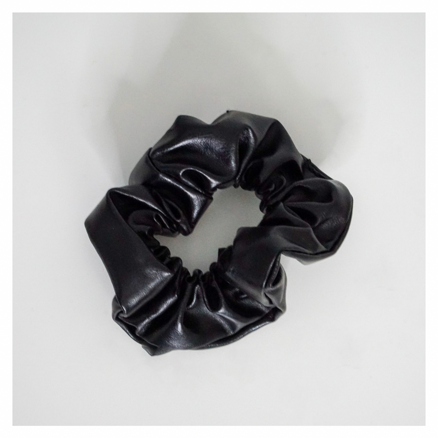 Leather Scrunchie