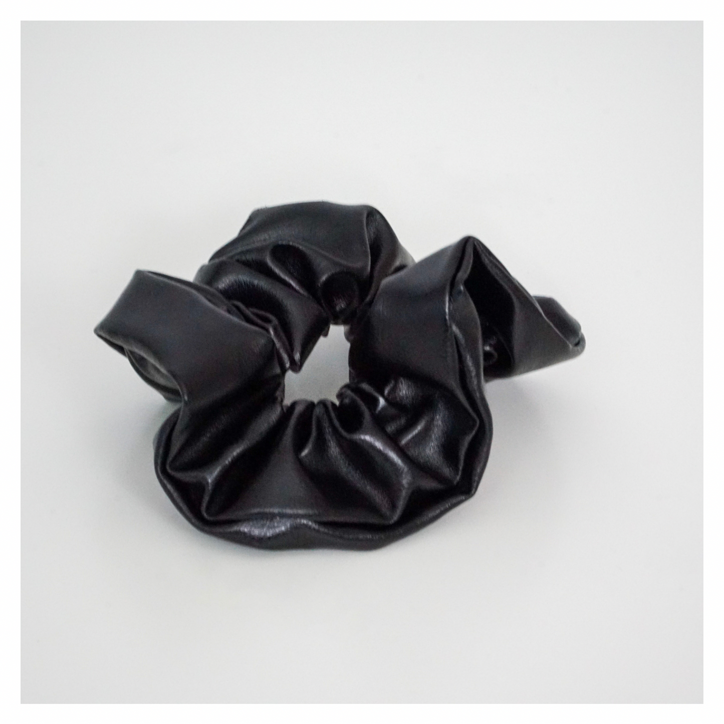 Leather Scrunchie