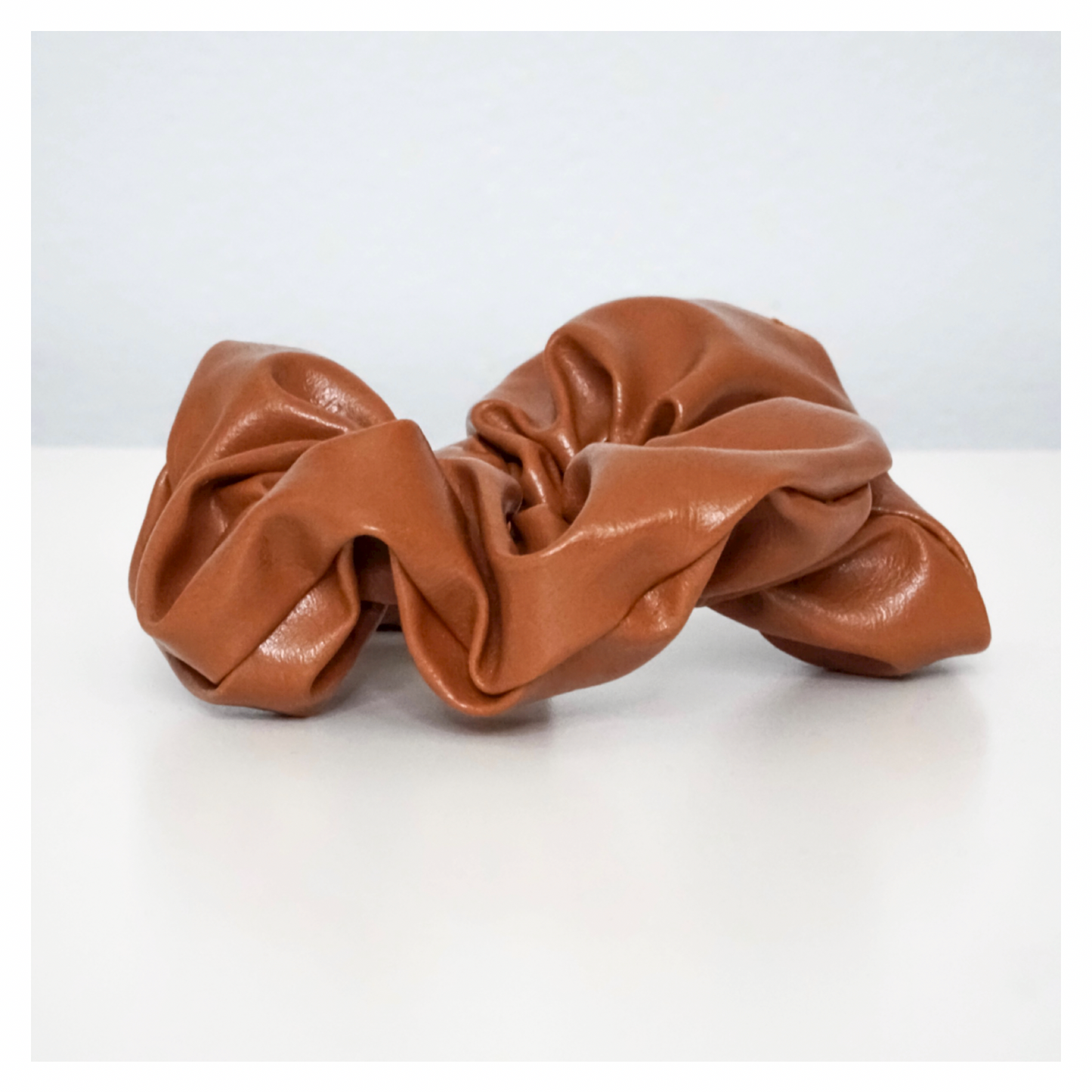 Leather Scrunchie