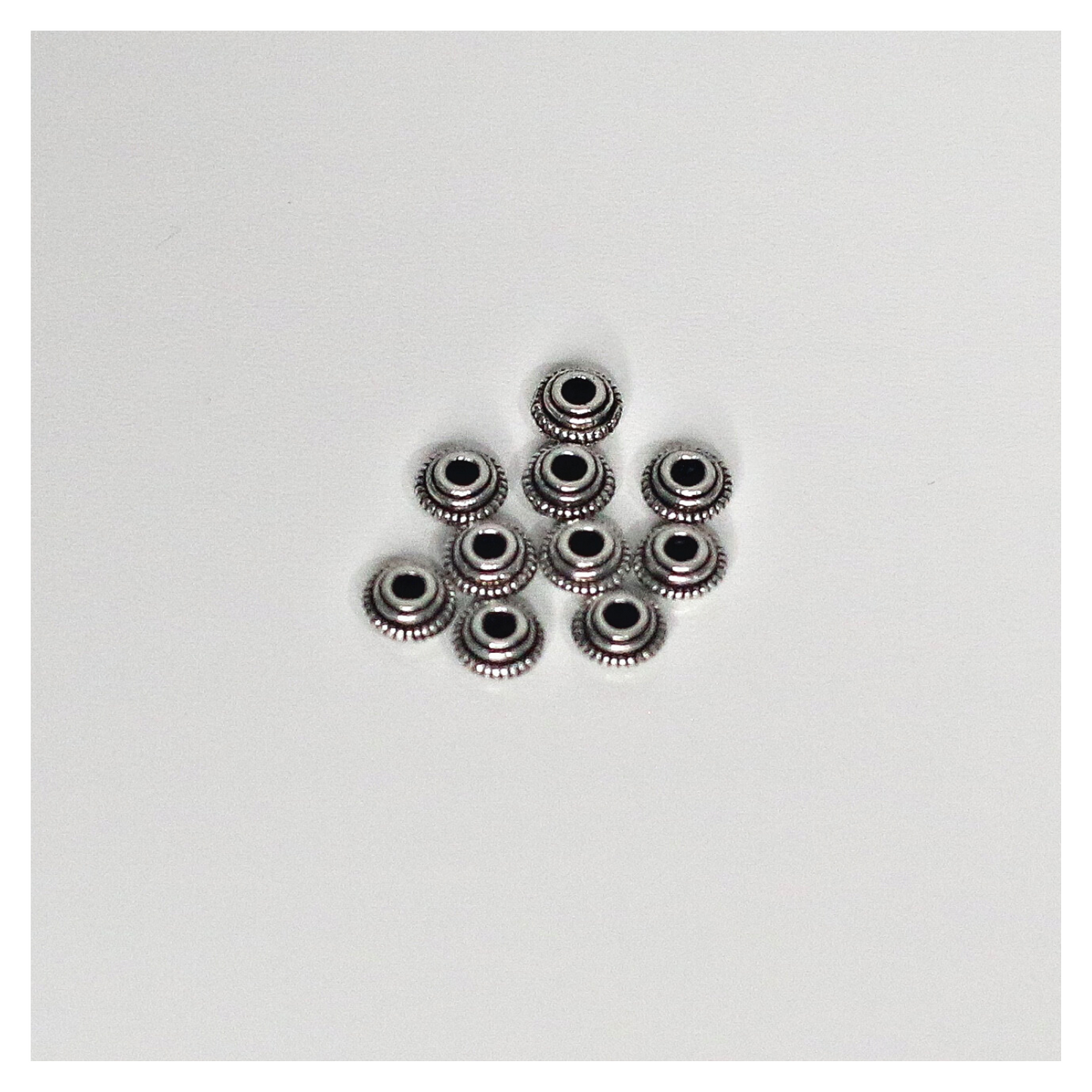 1.5 mm Antique Tibetan Saucers - 10 Pieces