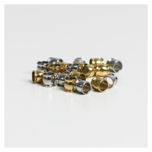 3mm Stainless Steel Barrel Loc Tubes - 10 Pieces