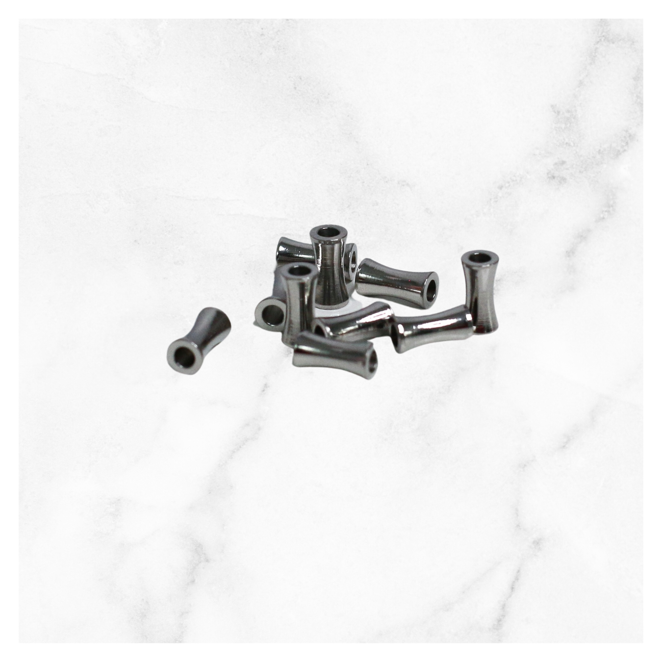 2 mm Stainless Steel Loc Cylinders - 10 Pieces