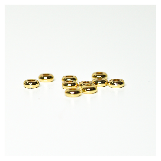 1.5 mm Brass Loc Rings - 10 Pieces