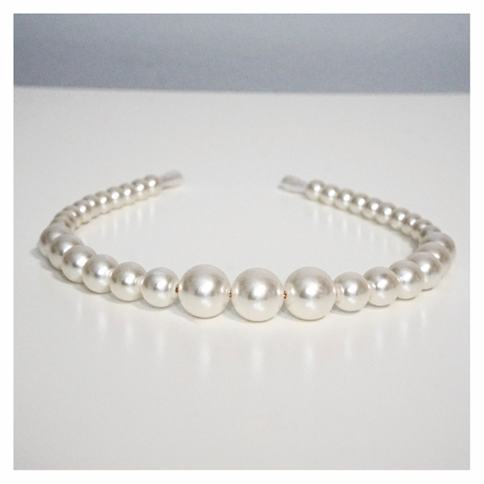 Cultured Pearl Single Halo Headband