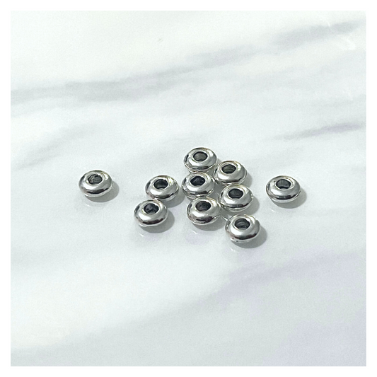 1.5mm Tibetan Silver Loc Rings - 10 pieces