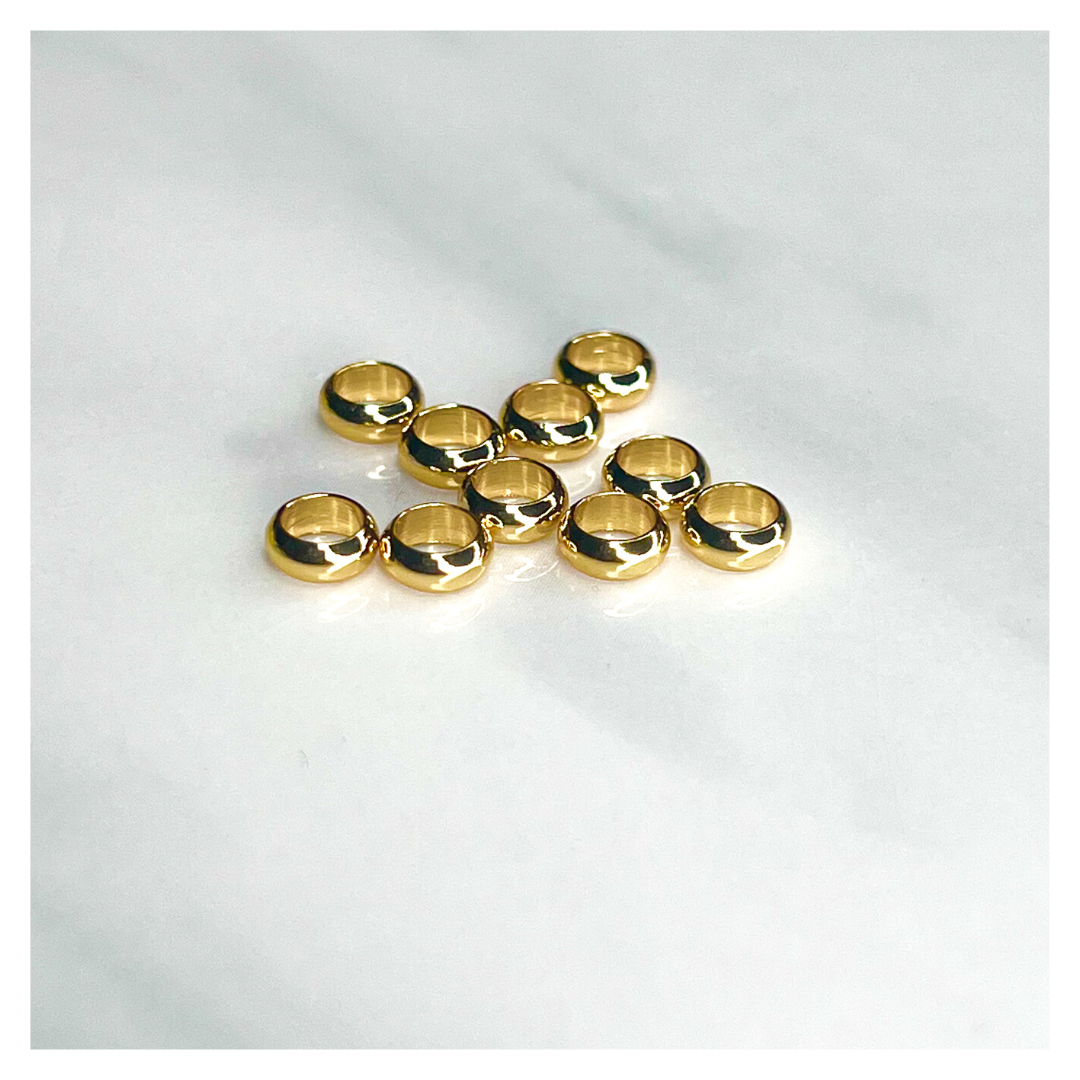 3mm Brass Loc Rings For Microlocs/Sisterlocks - 10 Pieces
