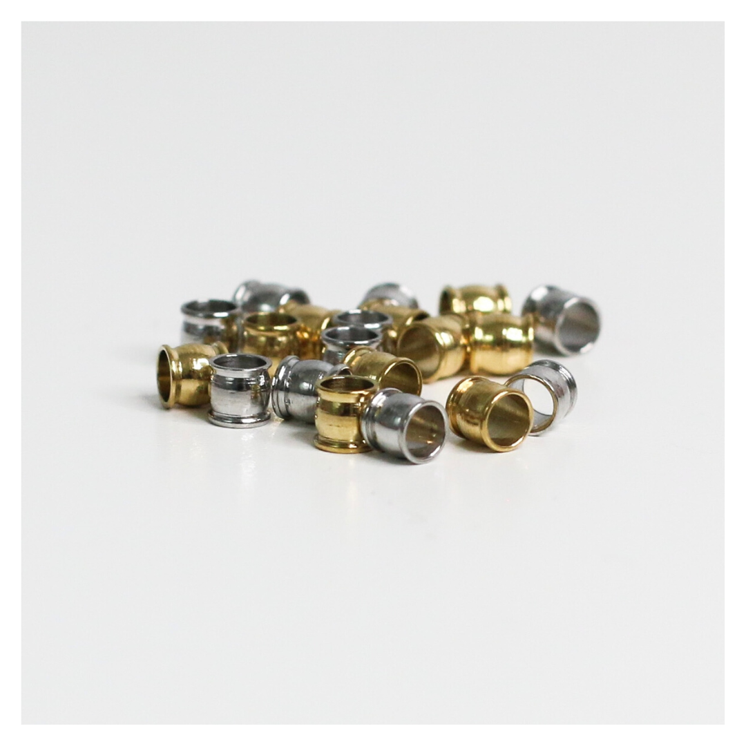 3mm Stainless Steel Barrel Loc Tubes - 10 Pieces